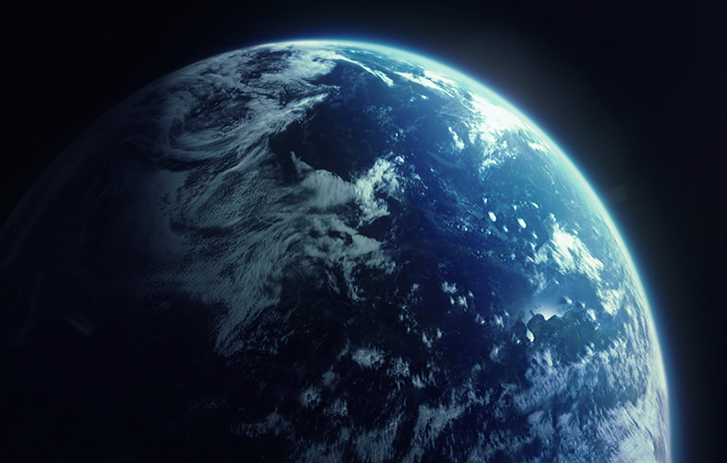 View of Earth from space