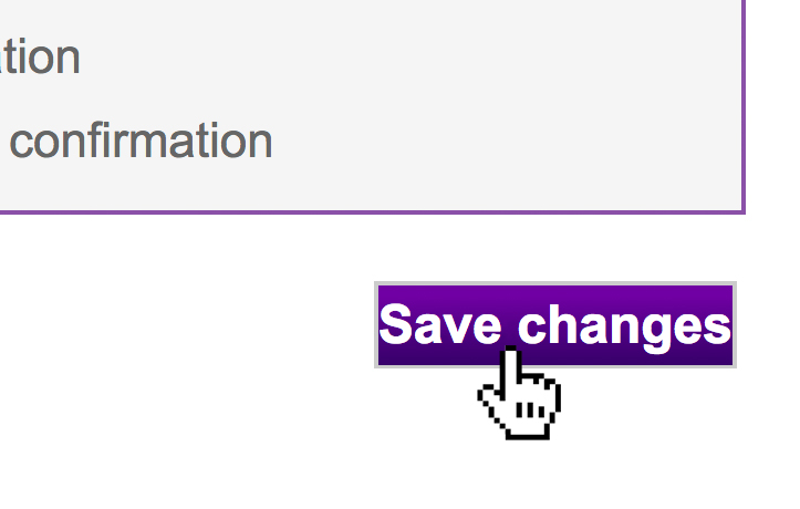 ETD Save changes