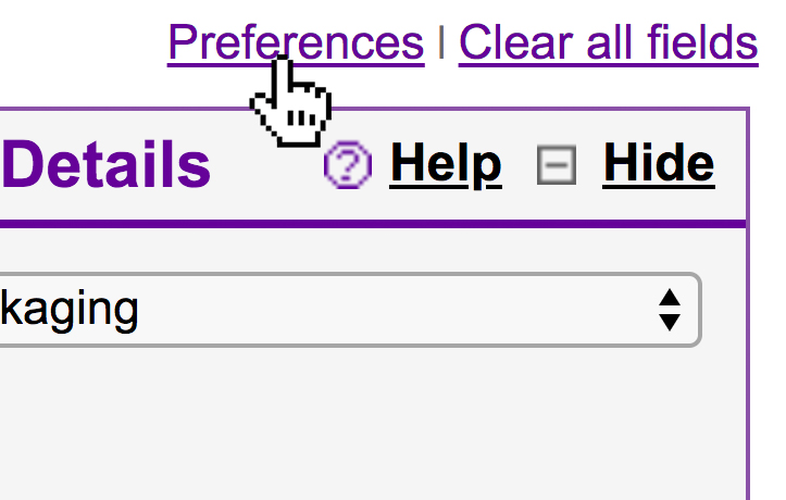 ETD Preferences