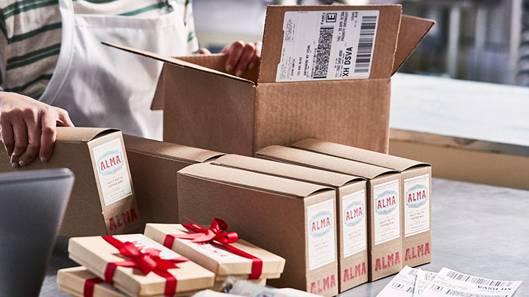 wrapped packages