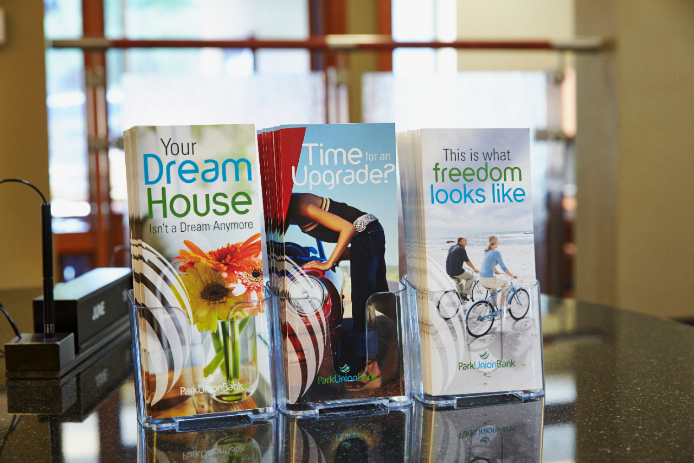 A display of brochures A display of brochures