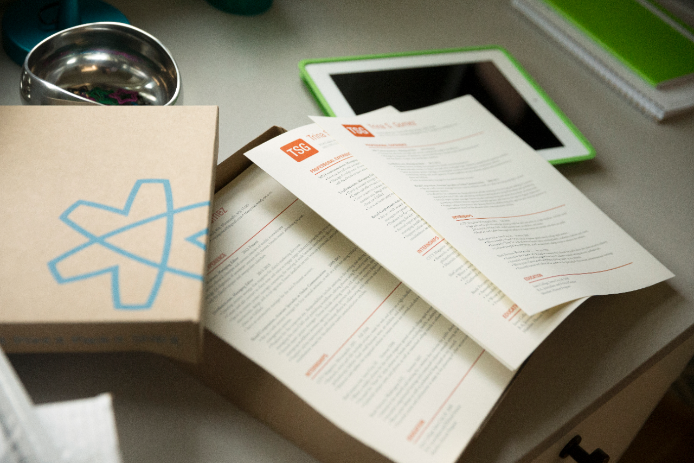 A box of resumes A box of resumes