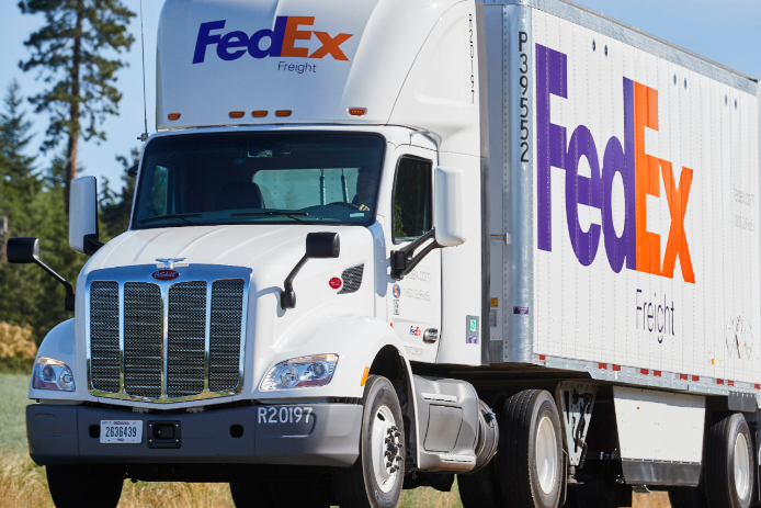 FedEx Freight truck parked
