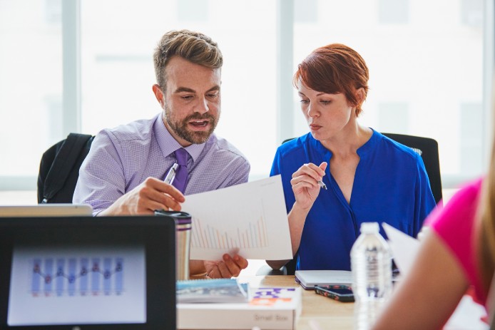Man and Women in business meeting