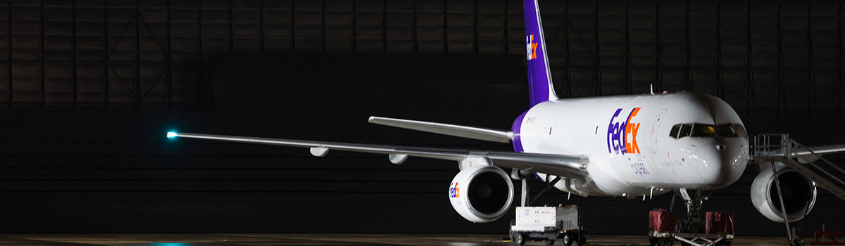 FedEx delivery airplane