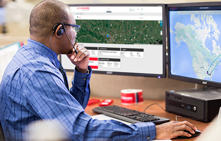 Man in office on computer
