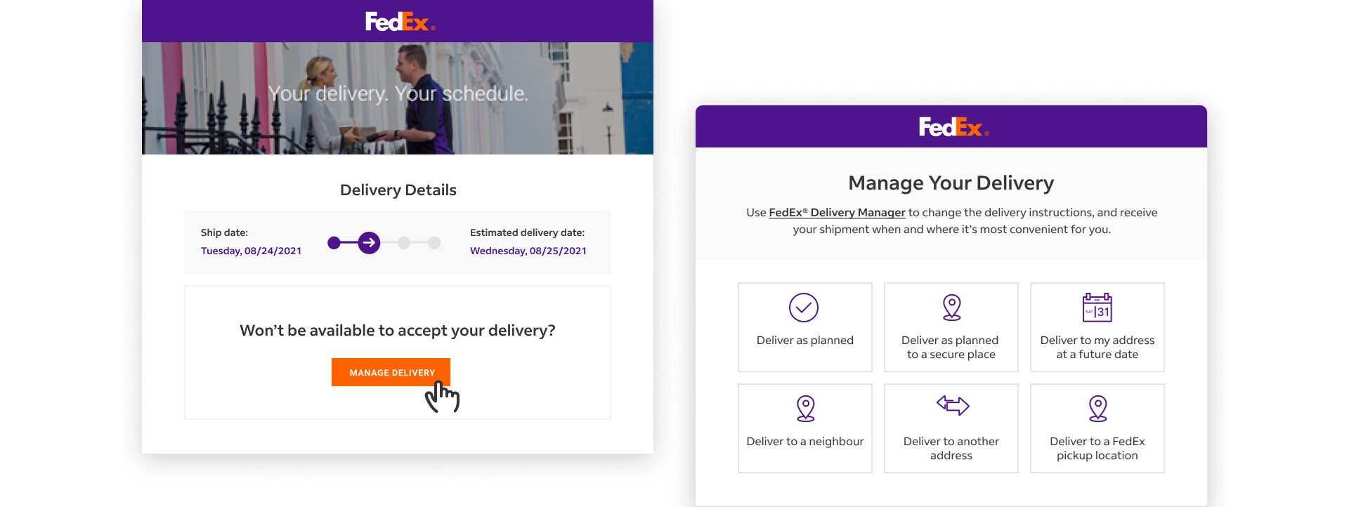 Delivery Details Example