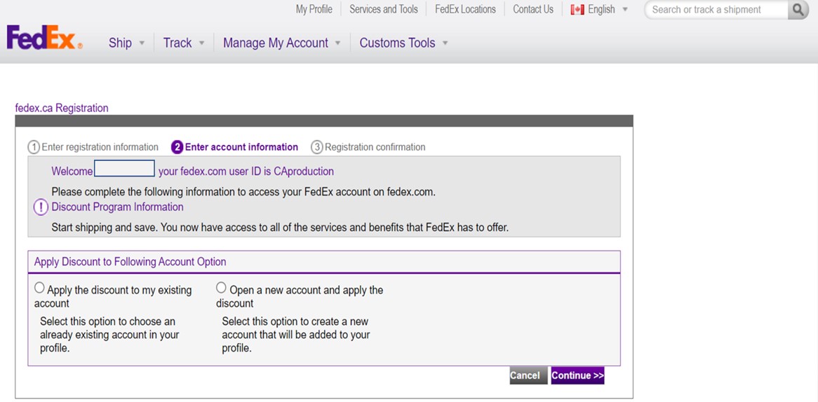 Apply Your Offer FedEx Canada