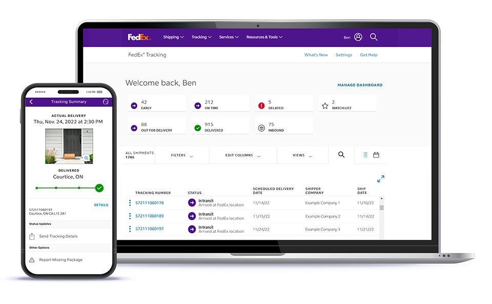 fedex.ca Tracking image