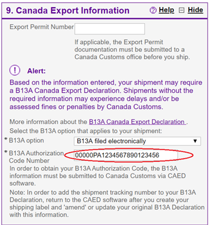 B13A CERS example