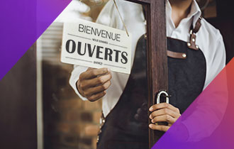 pancarte d’ouverture d’une petite entreprise