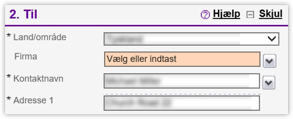 Til-adressefelt