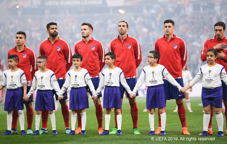 Player Mascots standing on the field
