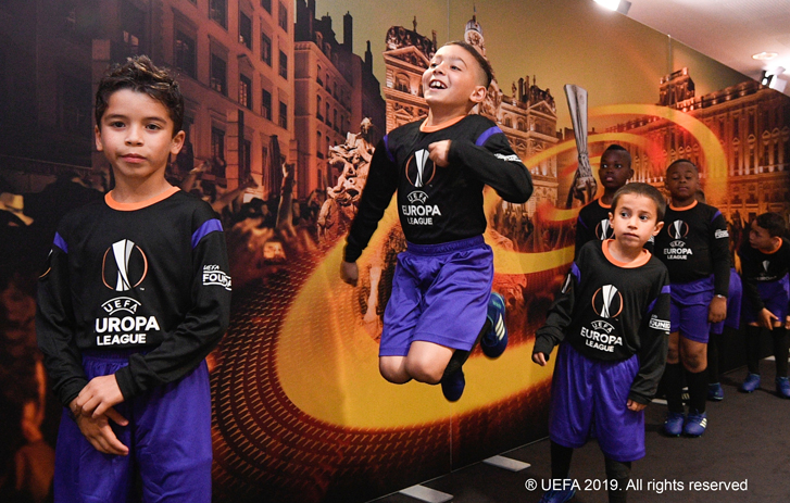 Player Mascot jumping