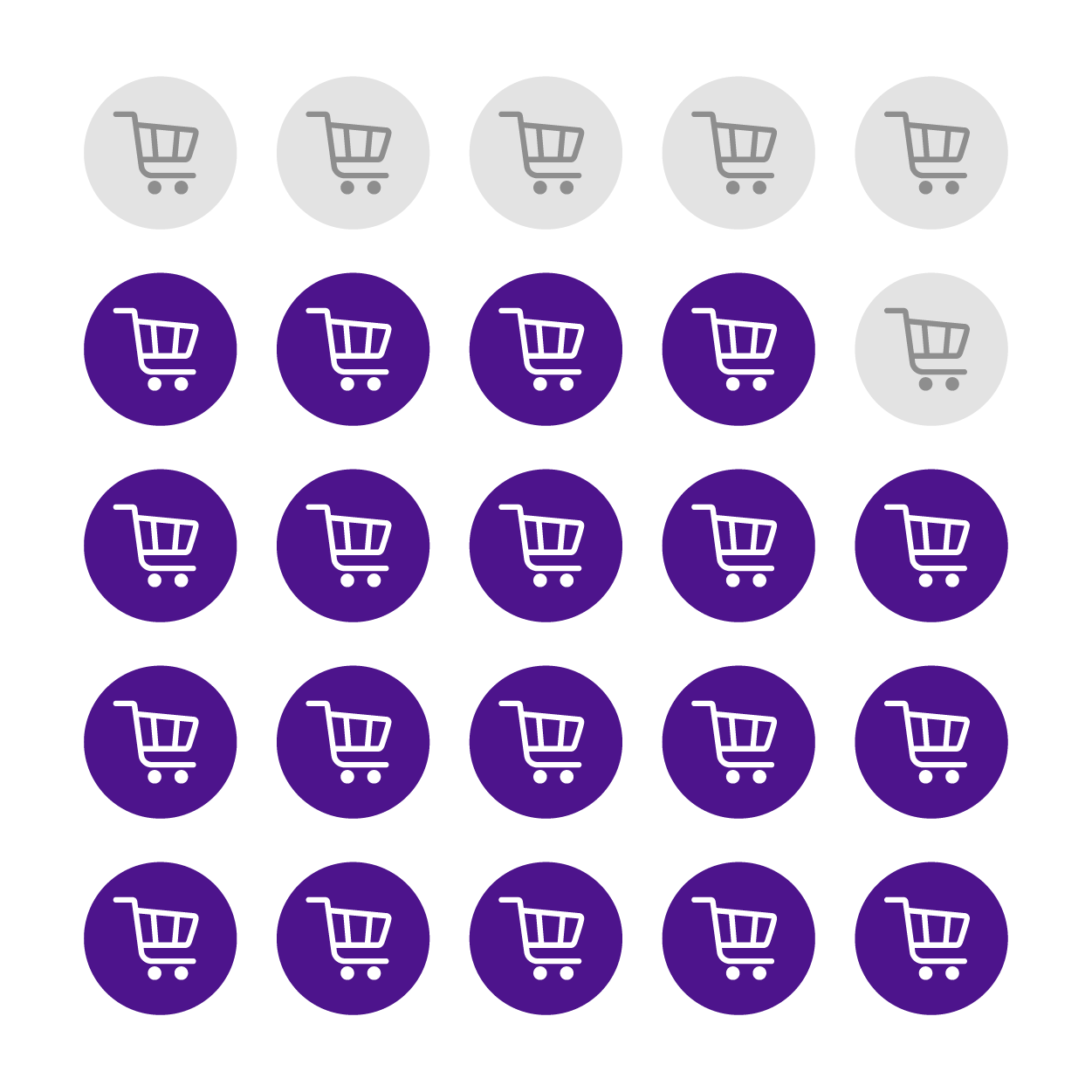 Online Shopping Cart Infographic