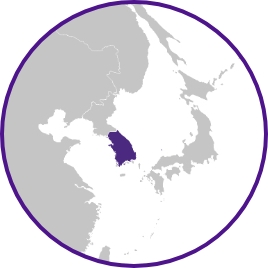Map of South Korea