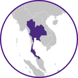 map of Thailand