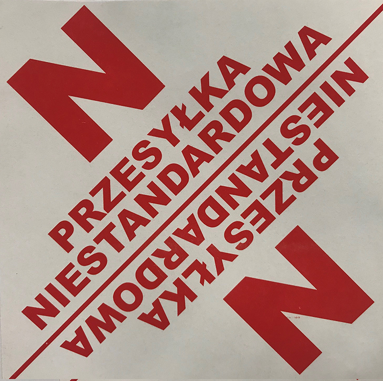 FedEx Sticker Przesyłka NST (Non-standard)