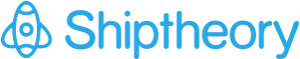 Shiptheory Logo - a line drawing of a rocket in blue next to the words Shiptheory