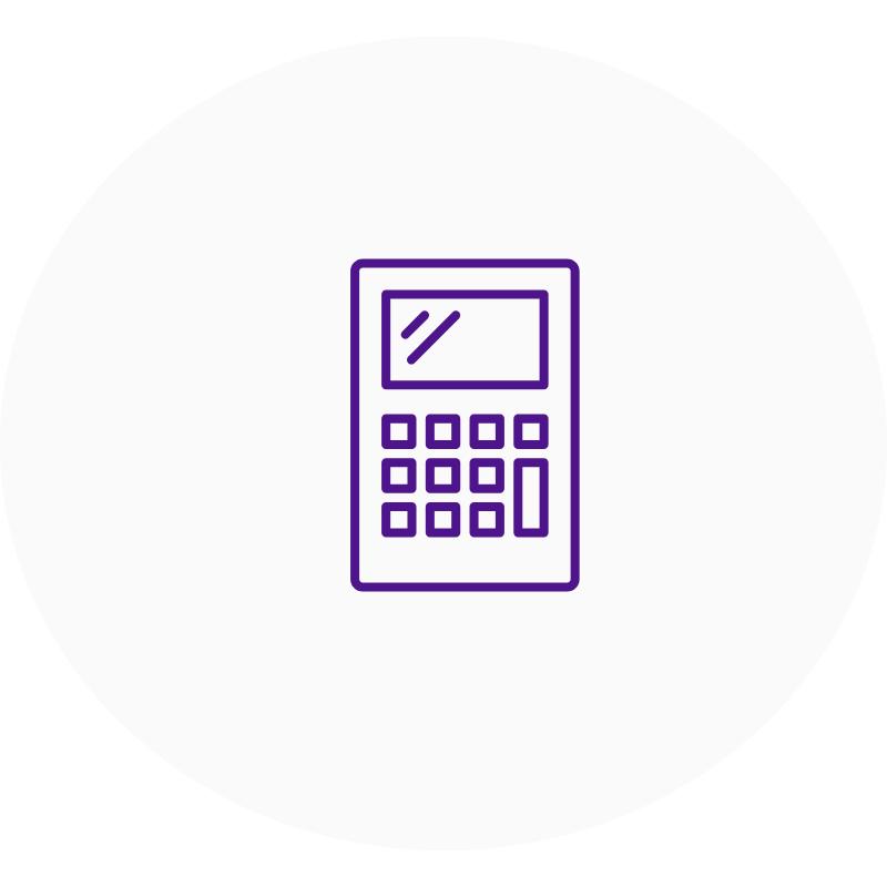 Pictogram van een rekenmachine