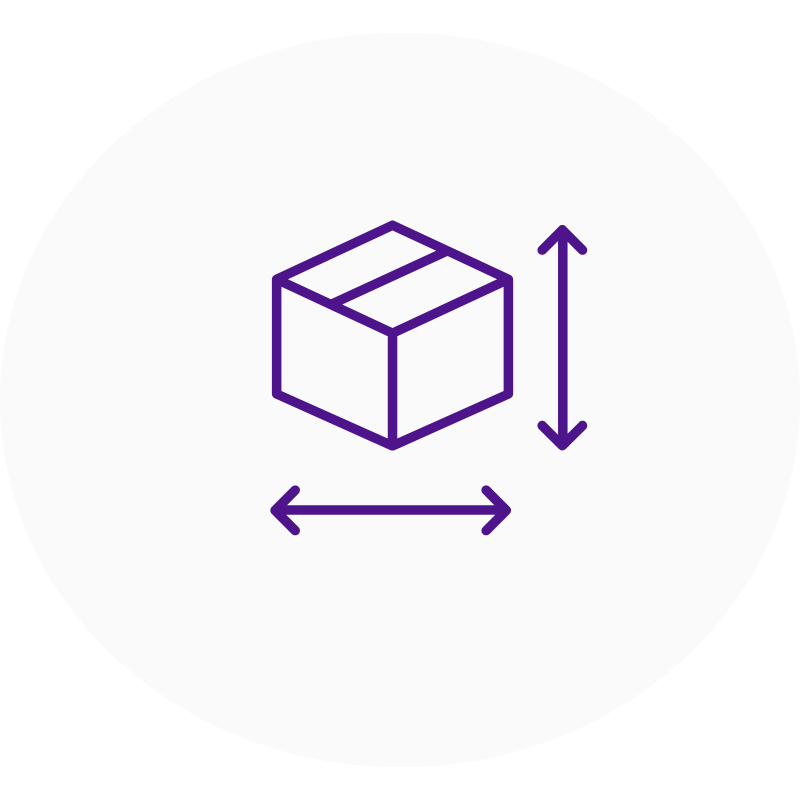 Pictogram afmetingen