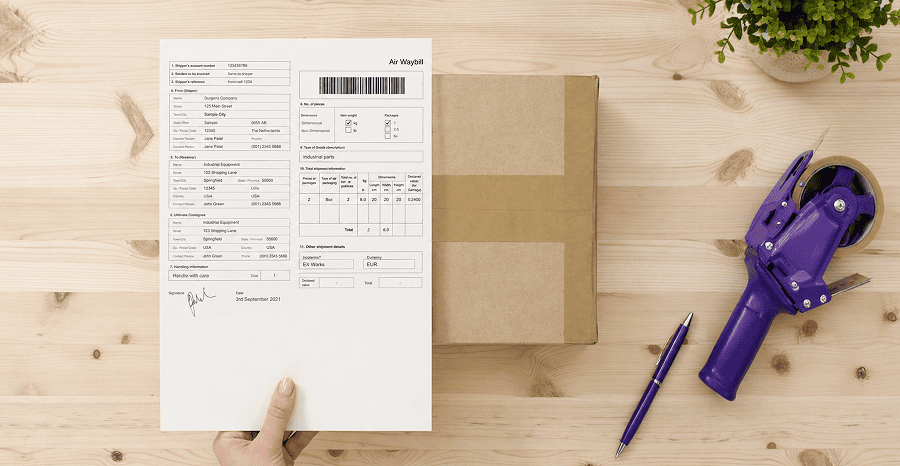 Etiketli paket
