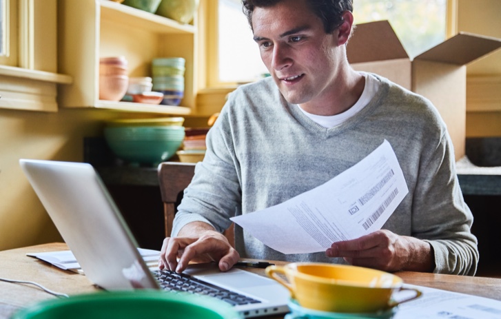 man with laptop
