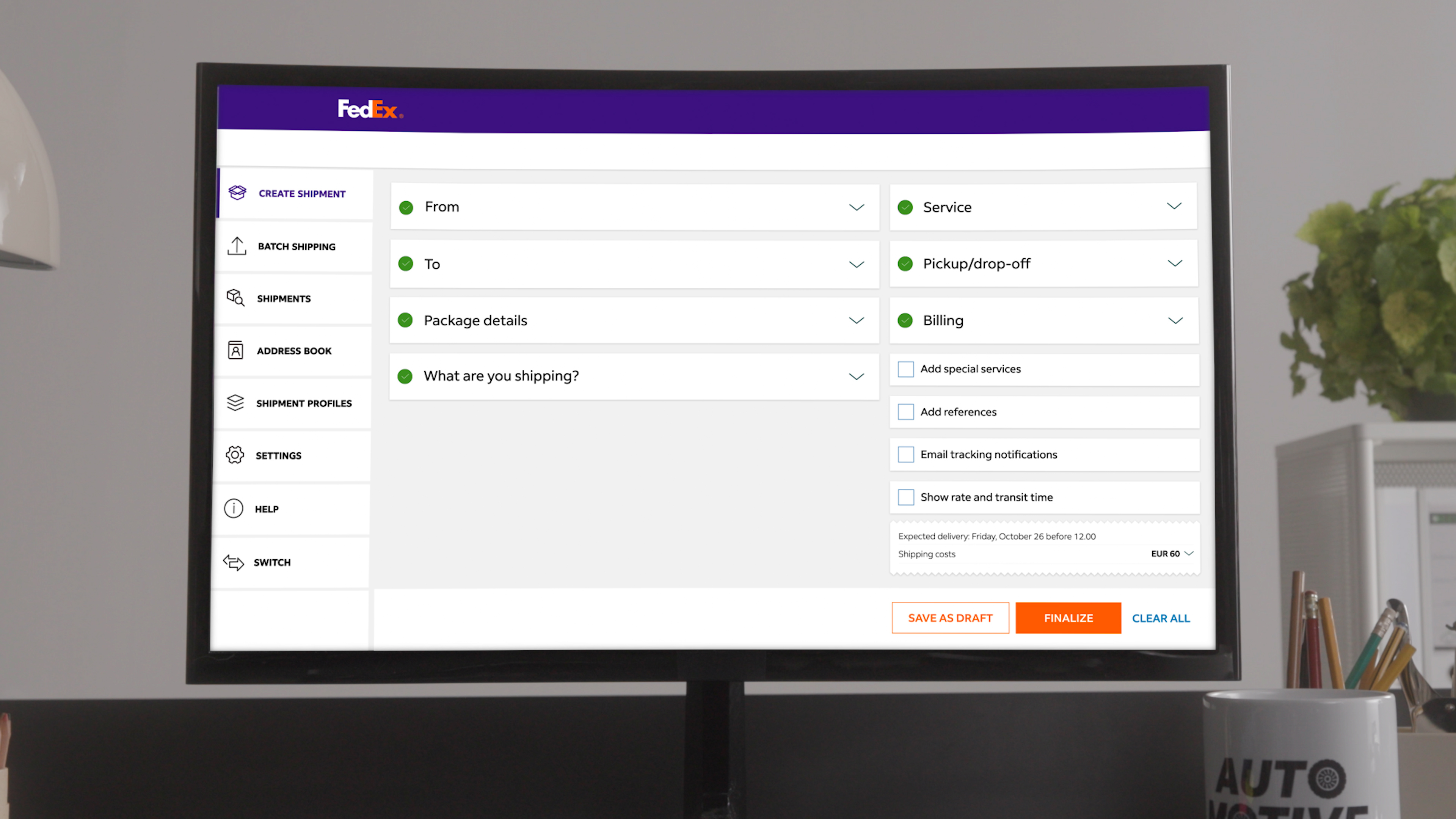 Ship Manager Fedex
