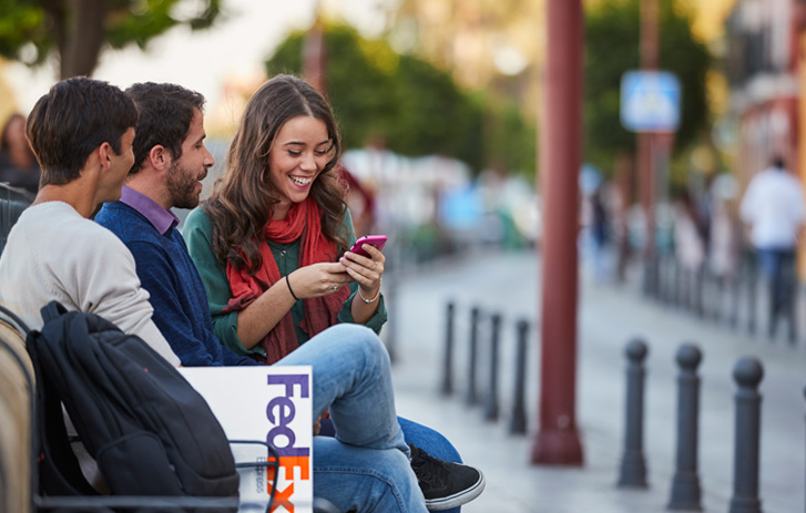 women on her mobile phone