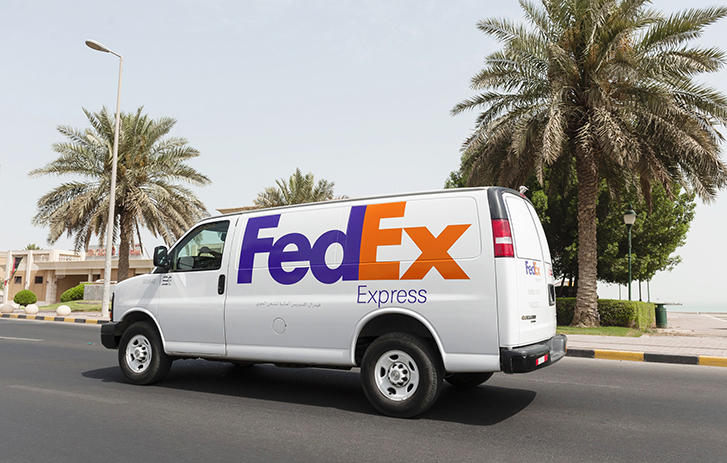 FedEx Van on the street
