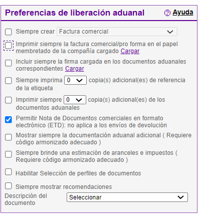 imagen de selección de ETD