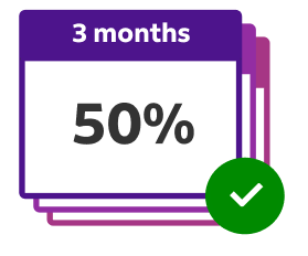 35% discount for 3 months