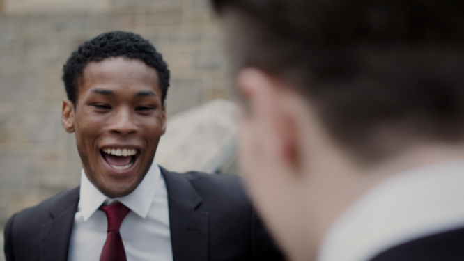 smiling groomsmen