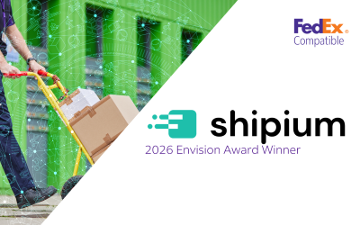 2026 envision award graphic with shipium logo