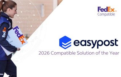 2026 solution of the year graphic with EasyPost logo