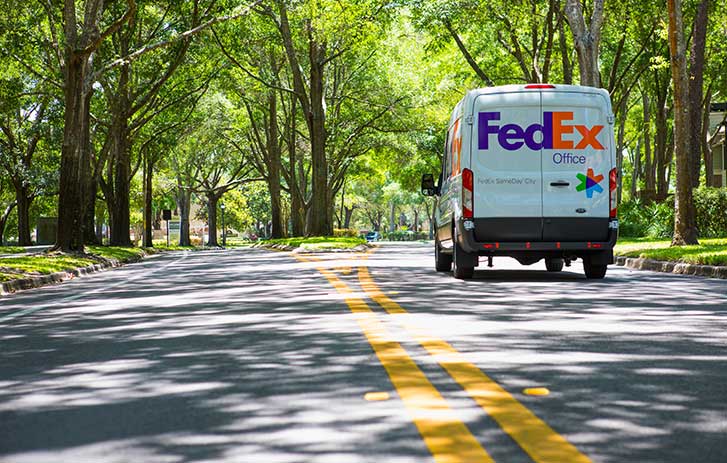 FedEx SameDay City service van