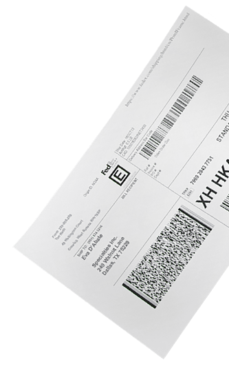 FedEx Ground shipping label