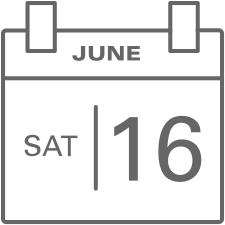 Calendar showing June 12 for Father's Day