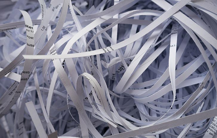 Image of shredded paper Image of shredded paper