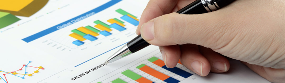 A customer working on a printed marketing budget
