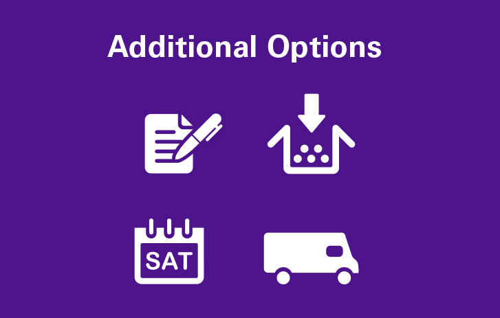 Additional shipping options and features