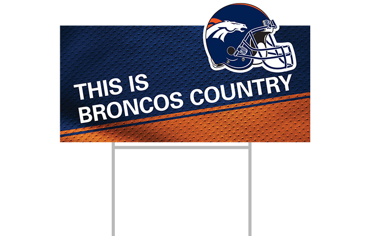 Broncos Team Sign