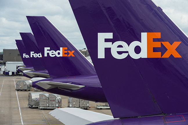 fleet of diverse fedex planes