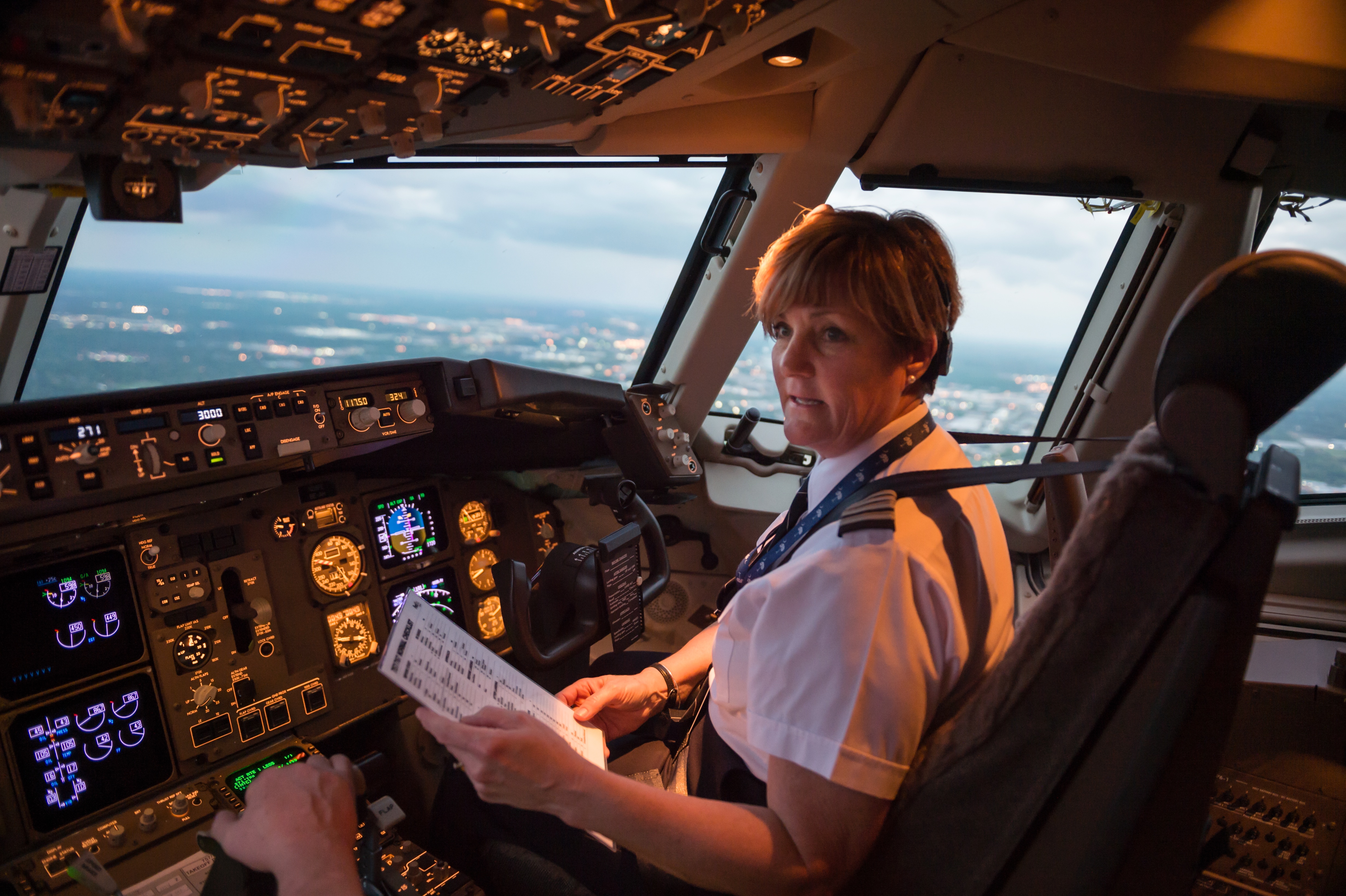 A pilot is ready for the next chartered flight.