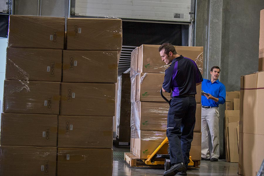 packages on a pallet