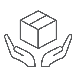 Help Your Brand Stand Out Hands holding box Icon