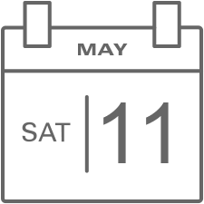 Calendar showing May 11 for Mother's Day