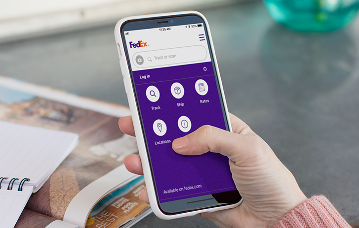 Customer on mobile phone Frequently asked questions on a mobile device