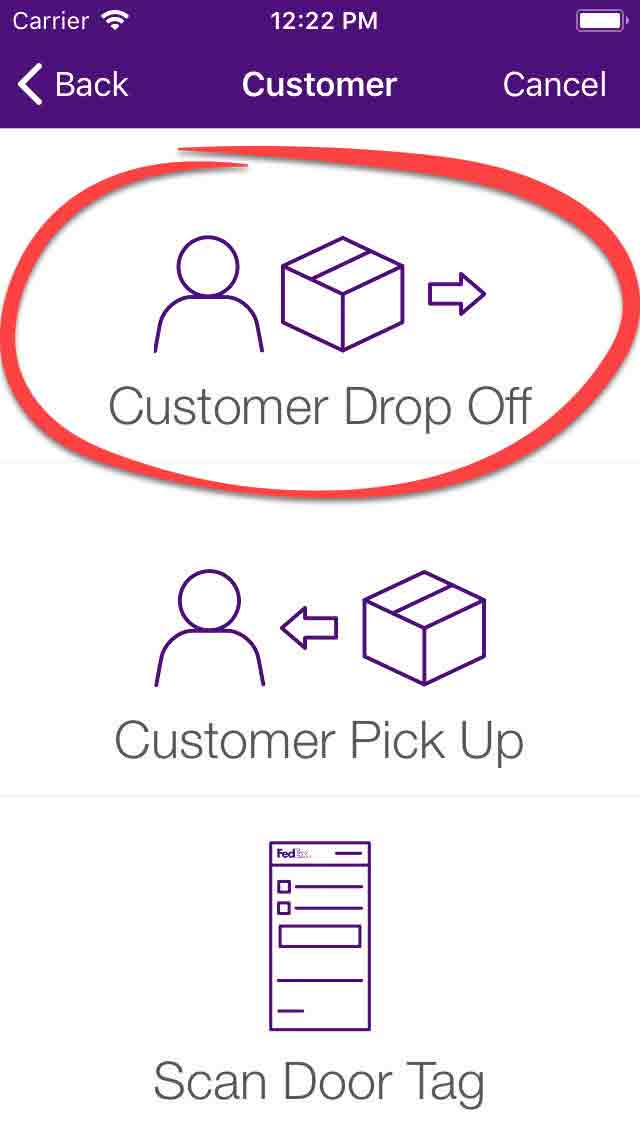 Customer Drop Off Customer Drop Off