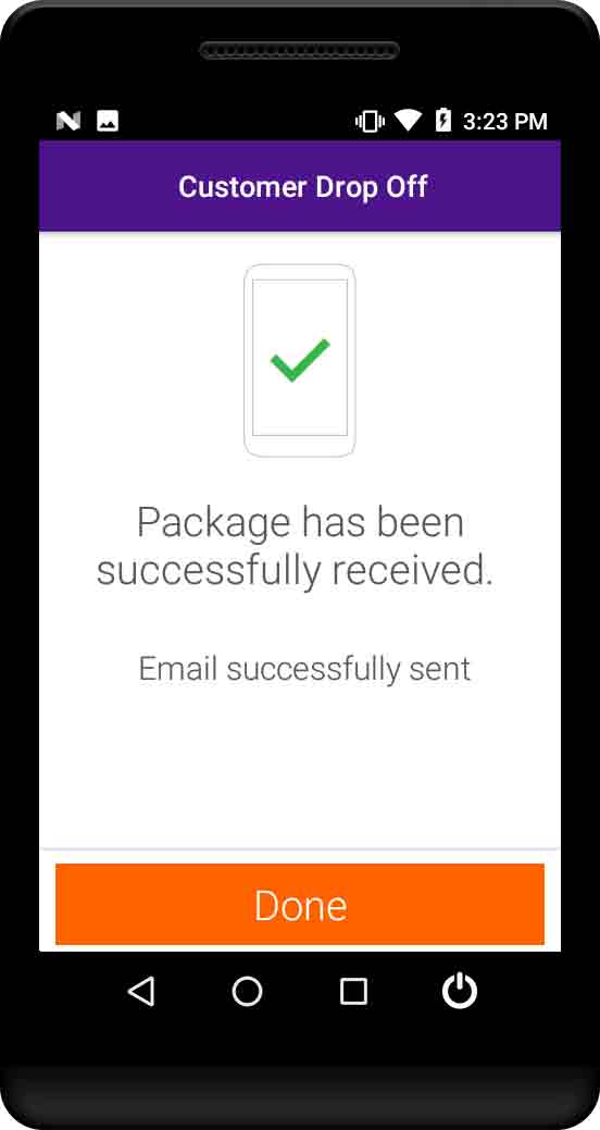 Customer Drop Off Success